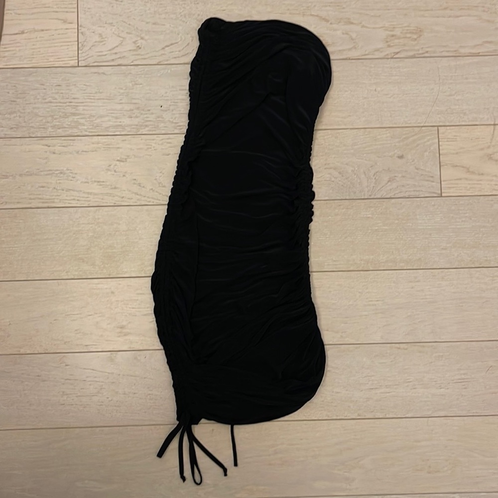 Black club rouched dress